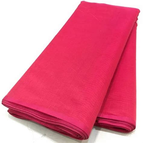 Gms Chanderi Plain Fabric Plain Solids Red At Rs Meter In Varanasi