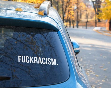 Decal For Car Fuck Racism Etsy