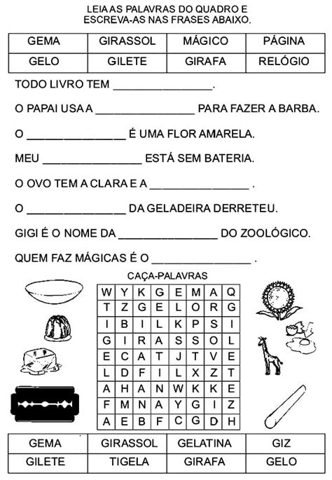 Paraíso Da Alfabetização Ortografia G J