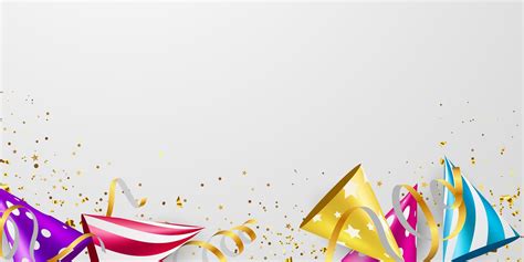 Confetti And Flag Concept Design Template Holiday Happy Day Background Celebration Vector