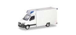 Ho Mercedes Benz Sprinter Box Body Ambulance Kit Unpainted White