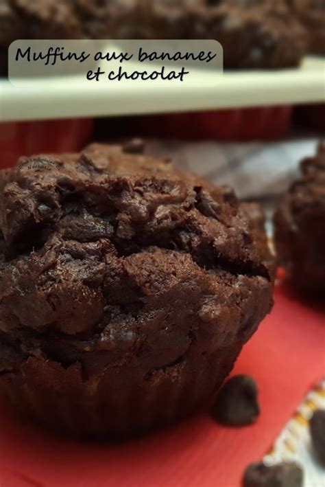 Muffins Aux Bananes Et Chocolat