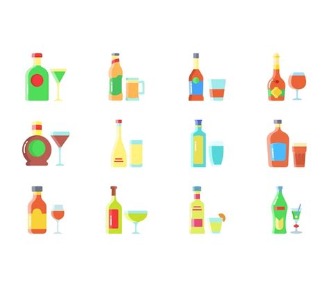 Premium Vector Alcohol Bottle Vector Icon