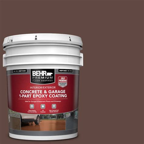 BEHR PREMIUM 5 Gal N150 7 Chocolate Therapy Self Priming 1 Part Epoxy