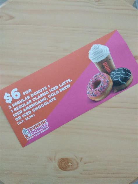 Dunkin Donuts Voucher Tickets Vouchers Vouchers On Carousell