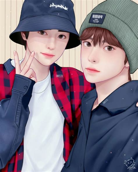 Sunghoon X Heeseung Fanart Handsome Anime Guys Fan Art