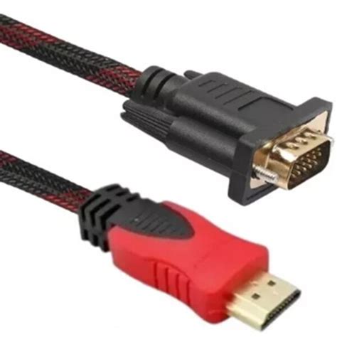 Cabo Saida Hdmi E Entrada Vga - Cabo Hdmi X Vga Sinais Digitais Hdmi Saida De Portas Vga | Leroy Merlin
