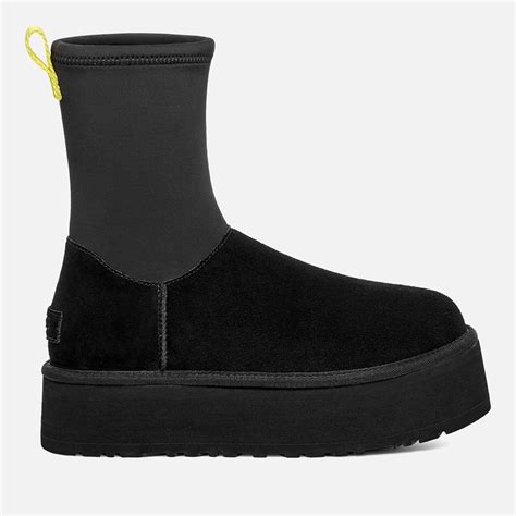 UGG Classic Dipper Suede/neoprene Boots in Black | Lyst