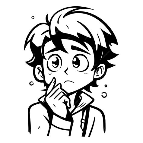 Illustration of a Kid Boy Who Made A Mistake or Mistake | Premium AI