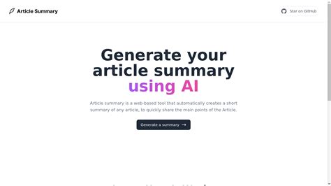 Article Summary Ai Tool Review Pricing And Alternatives 2024