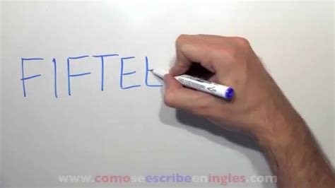 15 En Cómo Se Escribe Inglés Número Quince YouTube