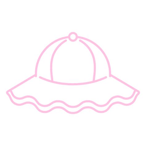 Diseño Png Y Svg De Icono De Sombrero Rosa Para Camisetas