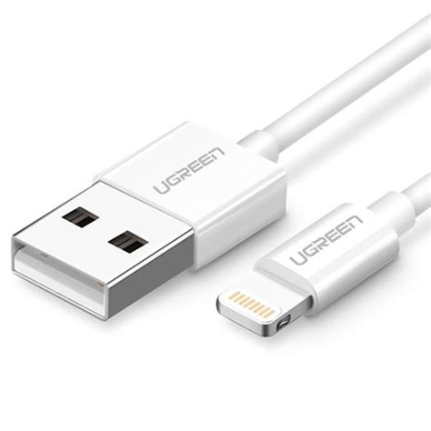 Ugreen USB A Til Lightning MFI Kabel 2 4A 2m Hvid Teknikdele Dk