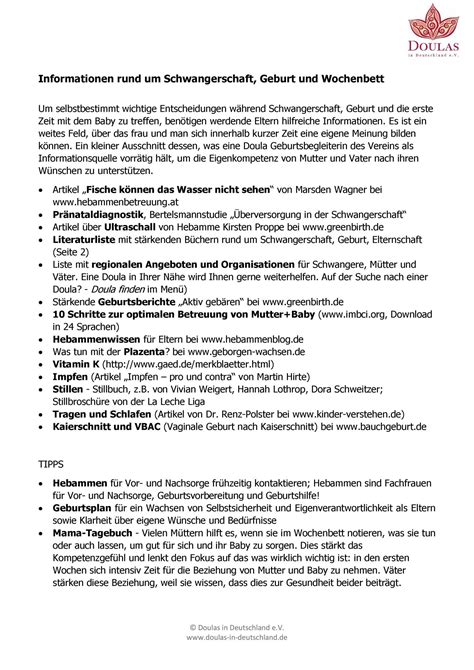 Informationen F R Werdende Eltern Allgemein Pdf Docdroid