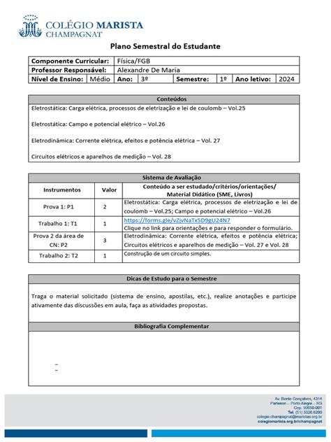 O Que É Plano Semestral