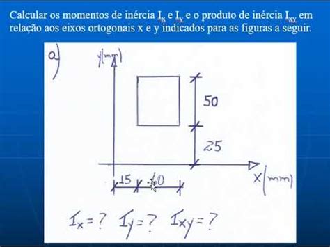 Momento De In Rcia Exemplo Momentos De In Rcia De Um Ret Ngulo