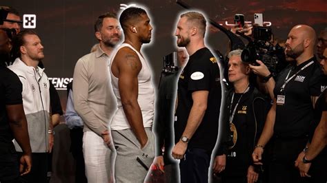 Anthony Joshua And Otto Wallin Face Off Ahead Of Day Of Reckoning On