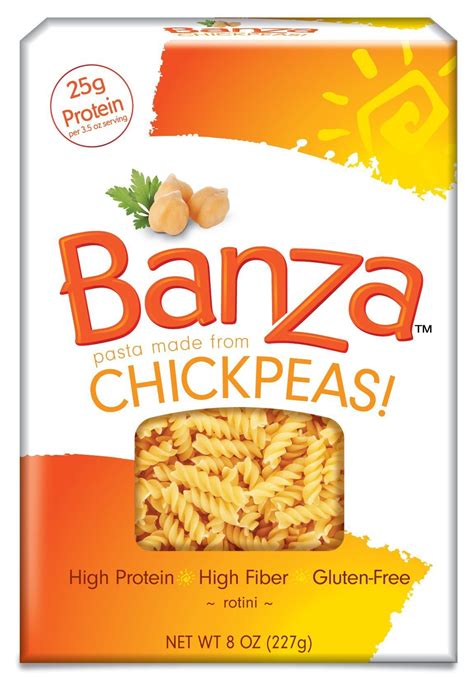 Banza Chickpea Pasta Rotini Gluten Free Healthy Pasta High Protein Lower Carb And Non Gmo