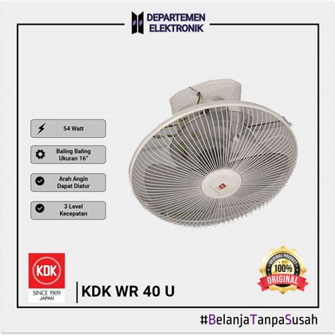 Jual ORBIT FAN KDK AUTO FAN 40 CM 16 KDK WR 40 U Di Seller