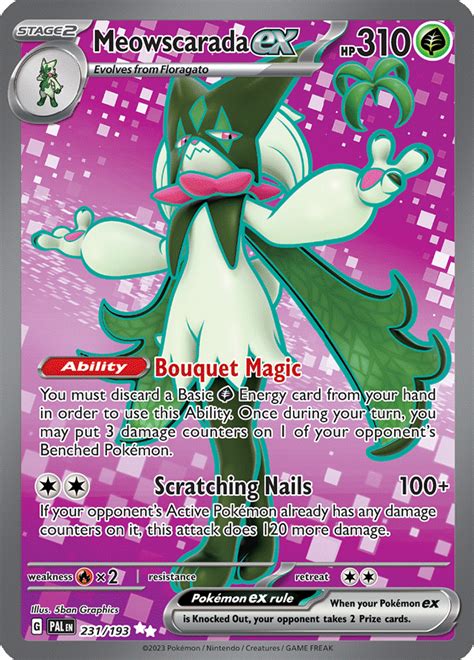 Paldea Evolved SV02 Enkeltkort Meowscarada Ex 231 193 CardStoreCPH Dk