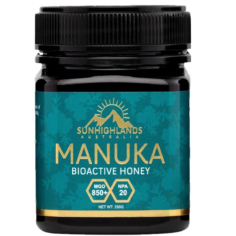 Buy 100 Pure Manuka Honey Mgo 850 250g Sunhighlands Australia