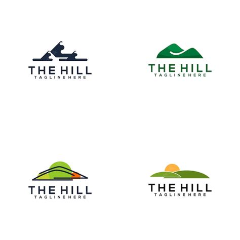 Premium Vector | The hill logo collection