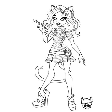 154 Dessins De Coloriage Monster High à Imprimer Sur Page 5