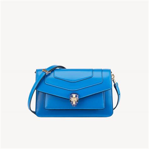 BVLGARI Serpenti Forever East West Shoulder Bag In Calf Leather