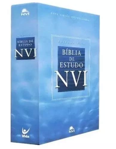 Bíblia De Estudo Nvi Capa Dura Azul Celeste Editora Vida Frete grátis