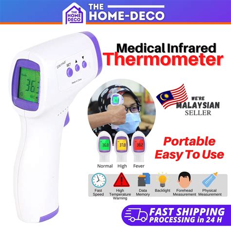 Digital Infrared Thermometer Non Contact Laser Forehead Thermometer For