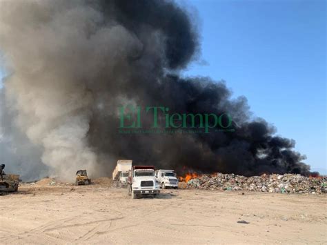 Se Incendia Relleno Sanitario De Frontera El Tiempo Monclova