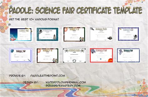 Science Fair Certificate Templates - 10+ Best Design Ideas