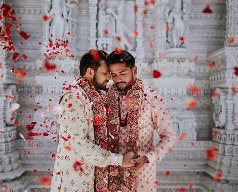 Gay Indian Couple Holds A Traditional Wedding Ceremony In A Hindu