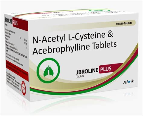 Jbroline Plus N Acetylcysteine And Acebrophylline Tablets Packaging