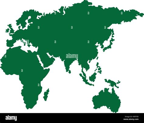 Karte Von Europa Afrika Und Asien Land Stock Vektorgrafik Alamy