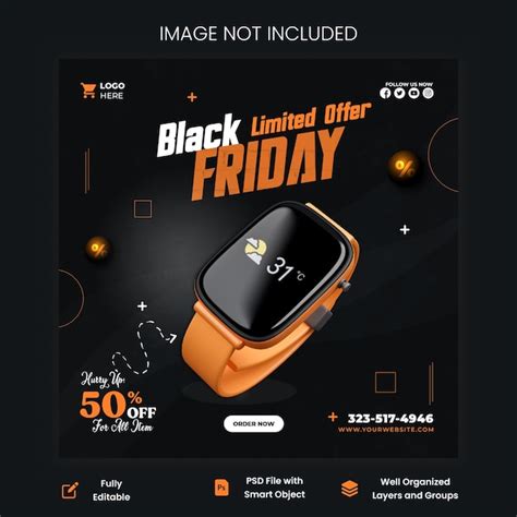 Premium Psd Psd Black Friday Social Media Banner Template