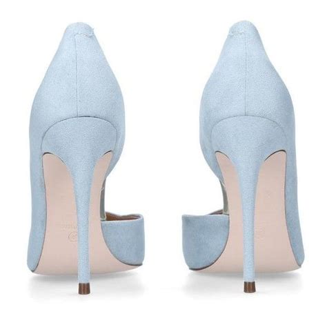 Blue High Heel Court Shoes ($98) liked on Polyvore featuring shoes, pumps, blue shoes, blue heel ...