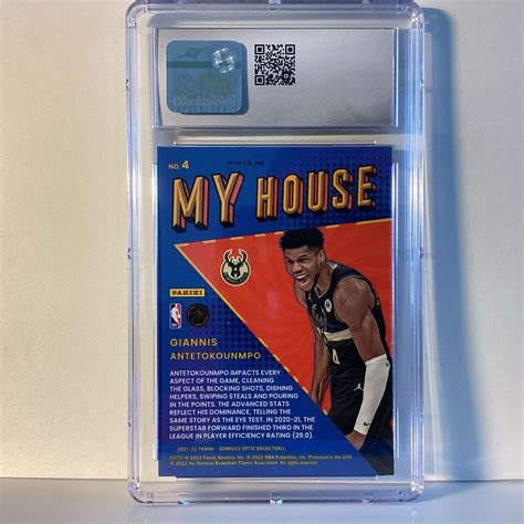 Donruss Optic Giannis Antetokounmpo Purple Prizm My House