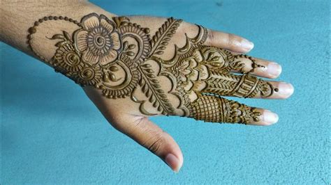 Easy Semi Bridal Mehndi Design Mehendi Design For Hand Simple Henna