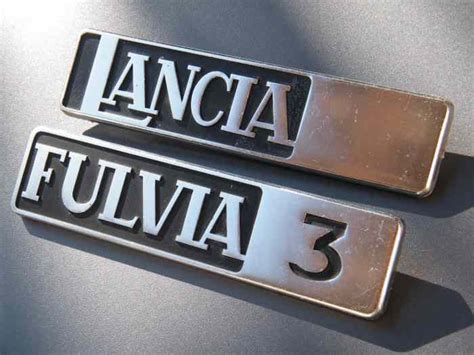 LANCIA Fulvia 3 coupé 1973 1976 badges carrosserie monogrammes