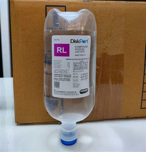 Sodium Lactate Iv Fluid Rl Injection Latest Price Manufacturers