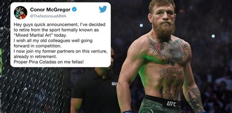 Conor McGregor Retires From Mixed Martial Arts