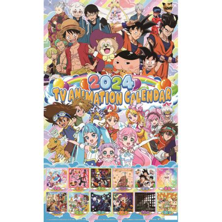 Calendrier A2 2024 Toei Animation Meccha Japan