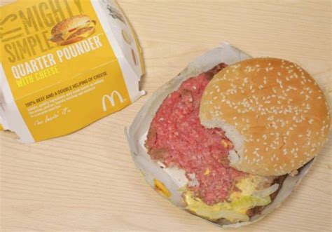 Mcdonalds Customer Bites Into Raw Quarter Pounder With Cheese Metro News