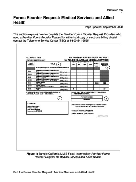 Fillable Online Filesaccepttest Medi Cal Ca Forms Reorder Request