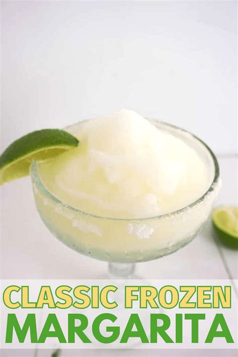 Classic Frozen Margarita Recipe