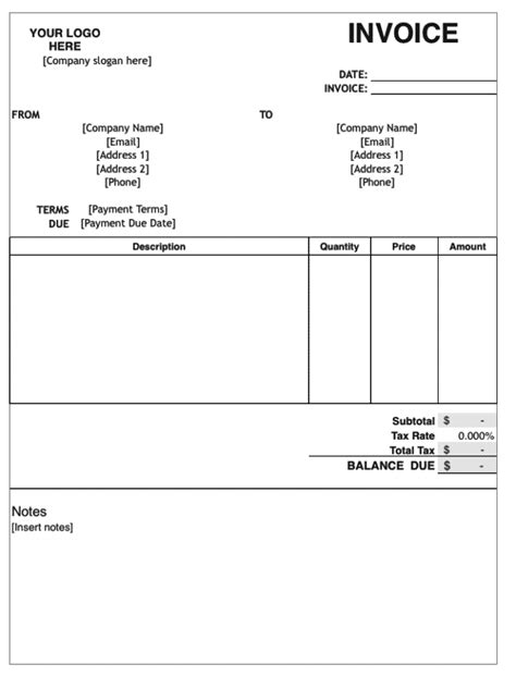 Excel Invoice Template | Free Download | Invoice Simple