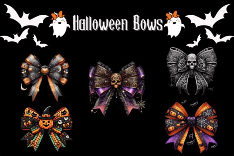 Halloween Bows Graphic By BElux Business Brand Creative Fabrica