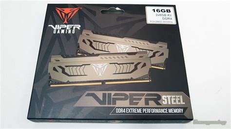 Patriot Viper Steel DDR4 3600 16GB Kit Review Memorias