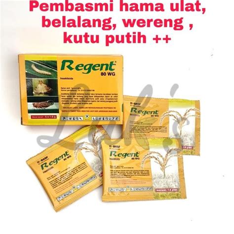 Jual Regent 80 WG 1 6 Gr Insektisida Hama Ulat Kutu Putih Belalang